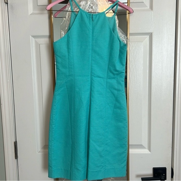 Lilly Pulitzer Pearl Shift Dress Seaside Aqua - Picture 2 of 4